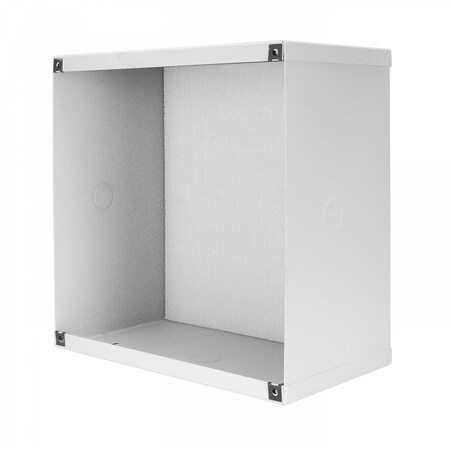 Quam Recessed Mount Enclosure For Square Baffle Assemblies, 6In Deep, White ES8-6